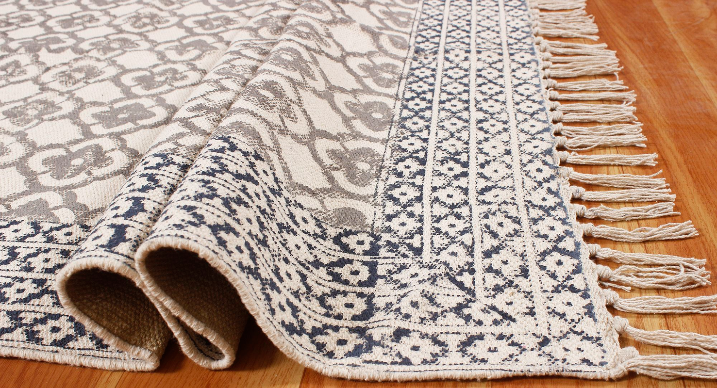 Indian Handmade Cotton Dhurrie Kitchen Room Kilim Moroccan Yoga Mat 